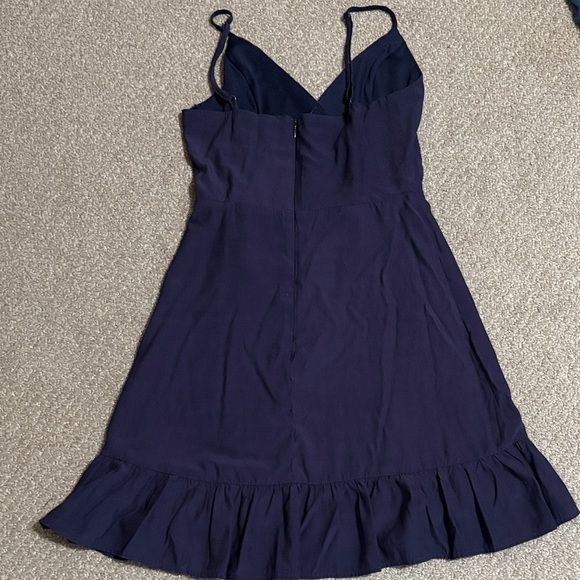 Altar'd State Deep Blue Ruffle Mini Dress - Picture 3 of 3